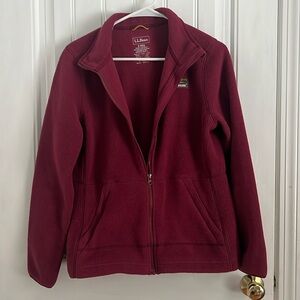LL Bean Zip Up Fleece Jacket